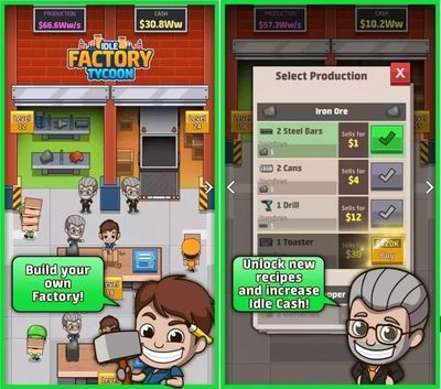 放置工廠 兩周狂攬400萬下載的網(wǎng)頁制作放置游戲